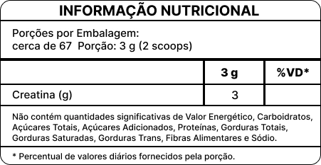 Creativ - Creatina Monohidratada (200g) - 100% Pura - Imagem 2